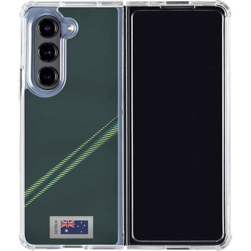 Australia Soccer Flag Galaxy Z Fold5 5G Clear Case